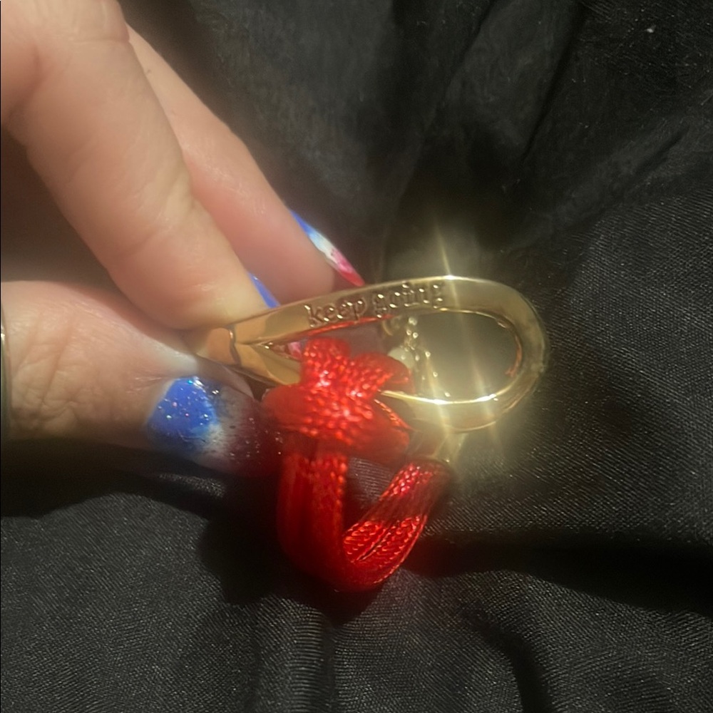 Gold and Red Bracelet